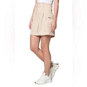 Blank NYC Womens High Waist Pleated Cargo Shorts Size XS-S